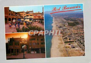 Modern Postcard Port Barcares Aerial view Generale Place du Tertre