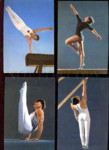 012627 Chinese gymnastics 1964 Collection of 8 old color PC