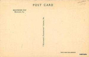 c1910 MONTROSE Inn Pennsylvania Whitman's Phototype postcard 1877