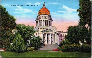 State Capitol Boise Idaho Vintage Postcard C096