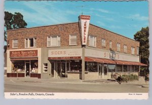 Sider's Specialties, Jeweller, Fenelon Falls, Ontario, Chrome Postcard