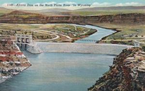 Wyoming Alcova dam On The North Platte River 1940 Curteich