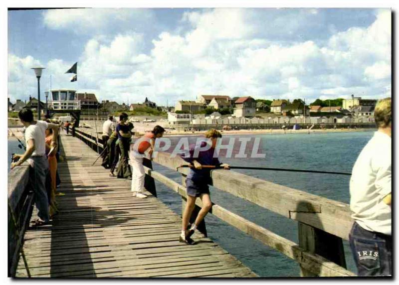 Postcard Modern Luc Sur Mer New Jetee and Rescue Station