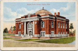 Public Library Regina SK Sask Postcard D75 *As Is