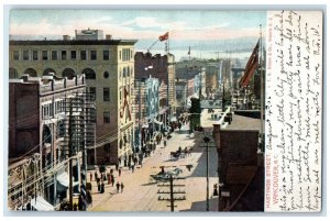 1906 Hastings Street Vancouver British Columbia Canada Antique Postcard
