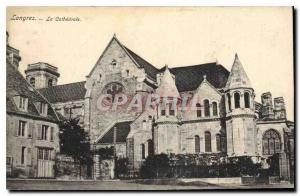 Old Postcard Langres Cathedral