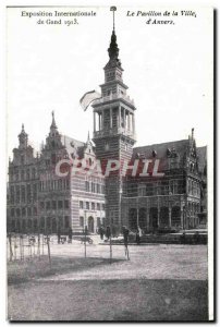 Postcard Old Ghent International Exhibition 1913 pavilion of the city & # 39A...