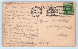 SAN FRANCISCO, CA California ~ OCEAN BOULEVARD Scene WINDMILL Flags Postcard