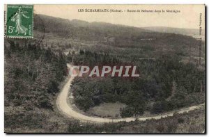 The Echarmeaux Old Postcard Belmont Road in the mountains