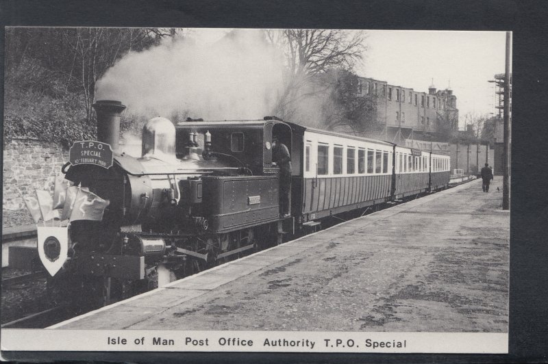 Railways Postcard - Isle of Man Post Office Authority T.P.O.Special Train  HP230