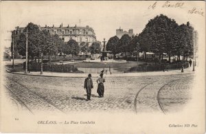 CPA ORLÉANS - La Place gambetta (155354)