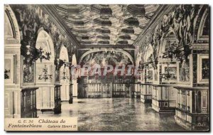 Postcard Old Chateau of Fontainebleau Gallery Henry II