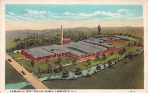 Hartsville South Carolina Hartsville Print and Dye Works Postcard AA84097