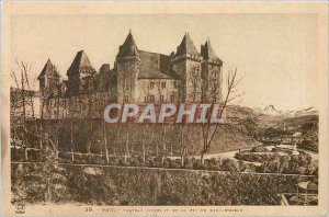 Old Postcard Pau Castle Henry IV and the south peak