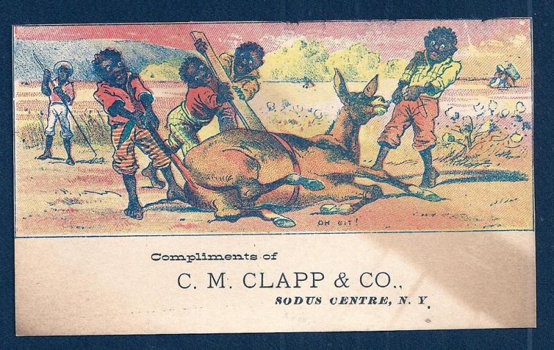 VICTORIAN TRADE CARD CM Clapp & Co