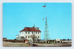 Race Point Coast Guard Station Cape Cod Massachusetts MA UNP Chrome Postcard P3