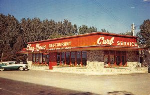 CHEZ-NOUS Restaurant & Motel Lanoraie, Quebec, Canada ca 1950s Roadside Postcard