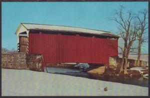 Landis Mill Covered Bridge,Landcaster,PA Postcard