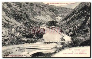 Old Postcard Vallee D & # 39Aran Le Pont Du Roy