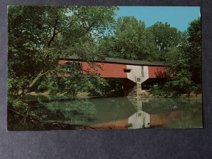 West Union Bridge Rockville IN Chrome Postcard H3009080201