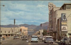Anchorage AK Street Scene Signs Stores Cars c1950s Postcard #2