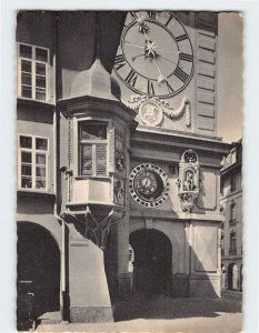 Postcard Clock Tower Back View Berne Indiana USA