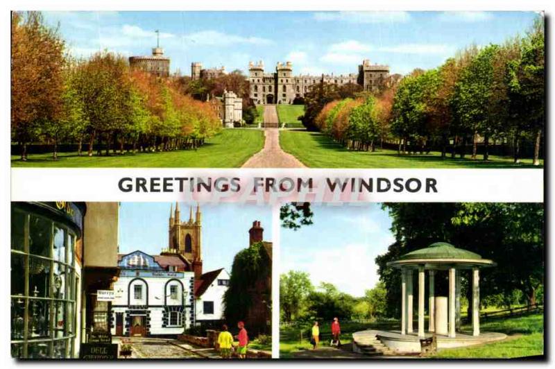 Modern Postcard Greetings From Windsor