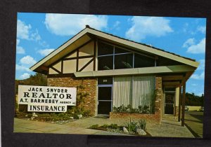 Jack Snyder Realtor Real Estate Agent A T Barnebey Agency Insurance Postcard