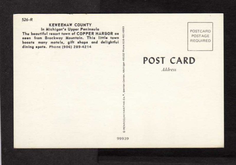 MI King Copper Motel Keweenaw County Michigan Copper Harbor Postcard