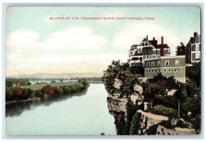 c1910 Buildings Bluffs of the Tennessee River Chattanooga Tennessee TN Postcard