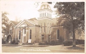 First Baptist Church Real Photo - Adrian, Michigan MI