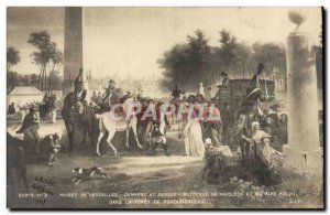 Old Postcard Napoleon Museum of Versailles and Demarne Dunouy Napoleon Interv...