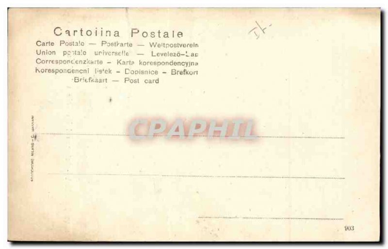 Old Postcard Italia Genova Italy Interno della Chiesa dell Annunziata