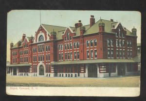 CONCORD NEW HAMPSHIRE NH RAILROAD DEPOT TRAIN STATION VINTAGE POSTCARD