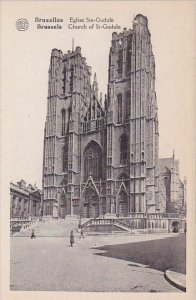 Belgium Brussells Bruxelles Church Of Saint Gudeule