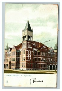 Vintage 1907 Raphael Tuck Postcard High School Building Shreveport Louisiana