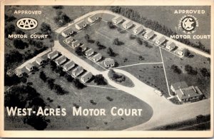 Postcard West-Acres Motor Court in Fort Wayne, Indiana~134196