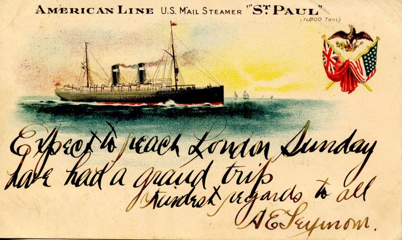 American Line - US Mail Steamer St Paul