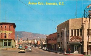 Avenue Ruiz Ensenada Mexico automobiles #FR-29 Postcard 20-11236