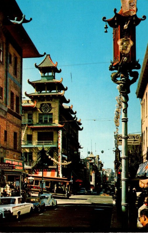 California San Francisco Chinatown Main Street Grant Avenue