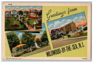 1959 Greetings from Wildwood-By-The-Sea New Jersey NJ Vintage Multiview Postcard