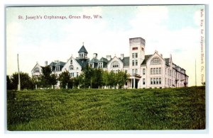 GREEN BAY, WI Wisconsin ~ ST JOSEPH'S ORPHANAGE  c1910s Brown County Postcard 