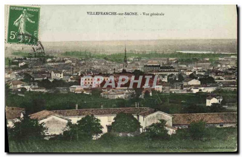 Old Postcard Villefranche Sur Saone Vue Generale