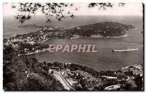 Villefranche Modern Postcard view of the bay and Cap Ferrat