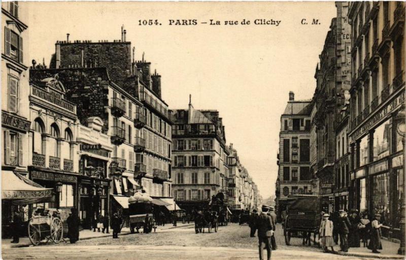 CPA AK PARIS (9e) Rue de Clichy. (534531)