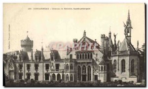 Old Postcard Concarneau Chateau Keriolet main Facade