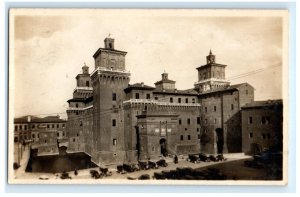 CASTELLO ESTENSE ESTE CASTLE FERRARA ITALY REAL PHOTO RPPC POSTCARD (JB19)