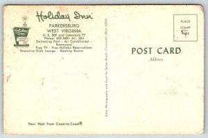 Holiday Inn Hotel Motel  Parkersburg  West Virginia    Postcard