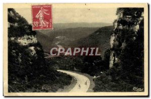Old Postcard vicinity D & # 39Orgelet Defile De La Pile