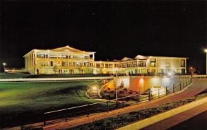 Pueblo CO~Colorado State College~College Center Night Lights~1970s Postcard